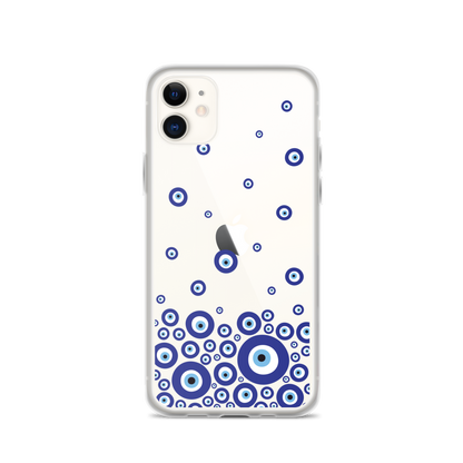 Drip Blue Beads Clear Case for iPhone®