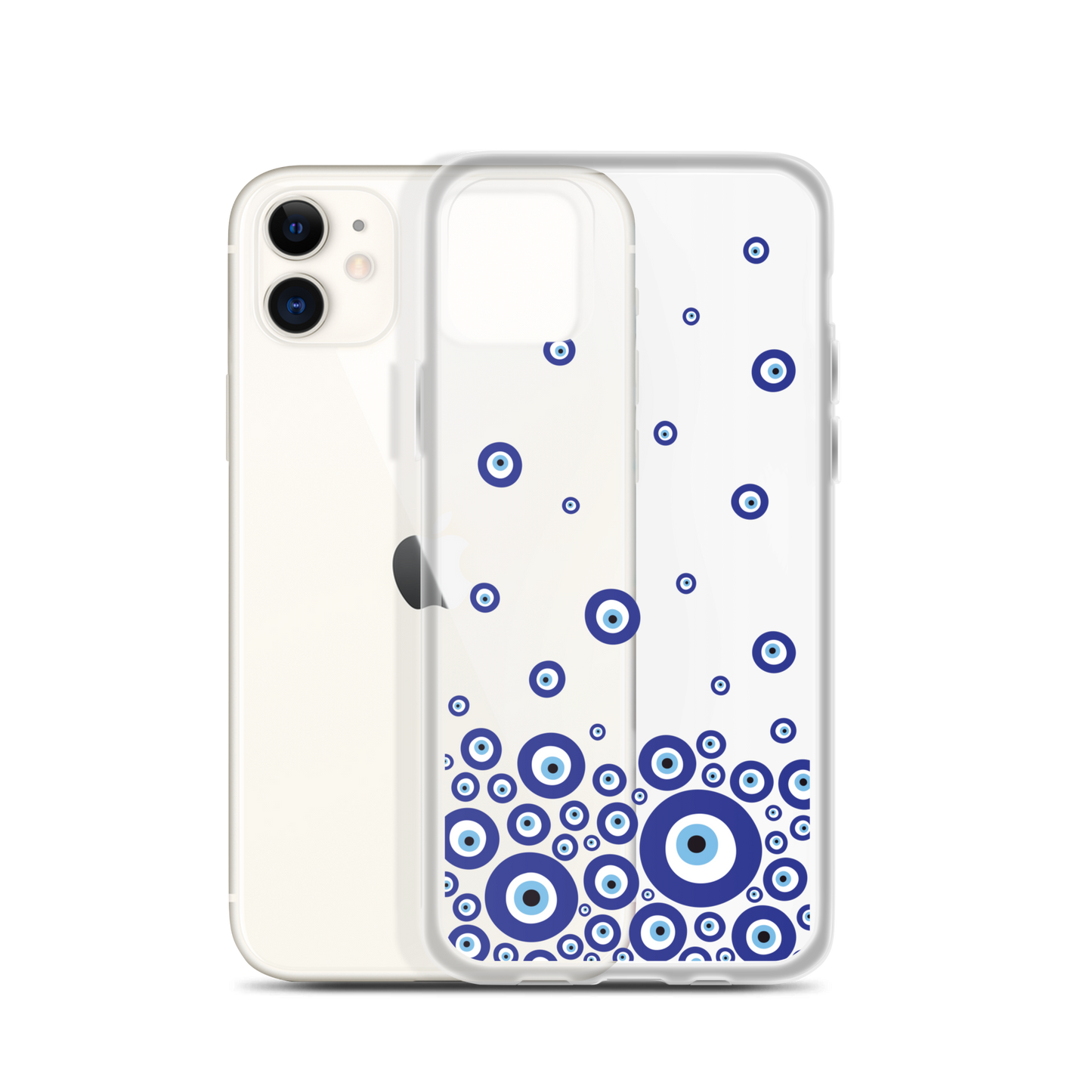 Drip Blue Beads Clear Case for iPhone®