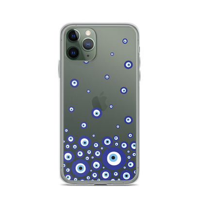 Drip Blue Beads Clear Case for iPhone®