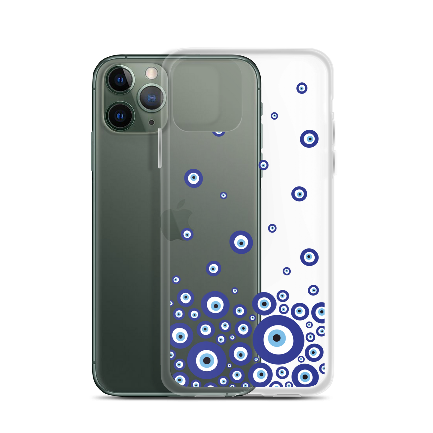 Drip Blue Beads Clear Case for iPhone®