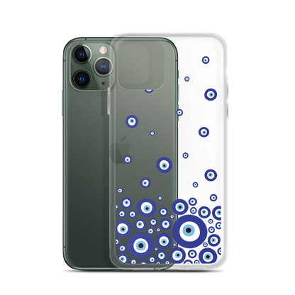 Drip Blue Beads Clear Case for iPhone®