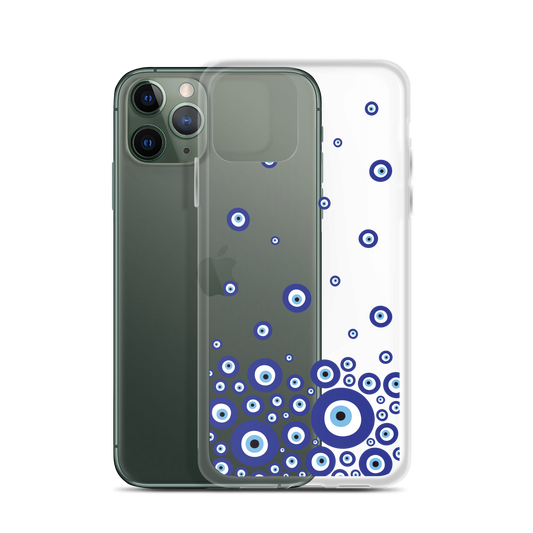 Drip Blue Beads Clear Case for iPhone®