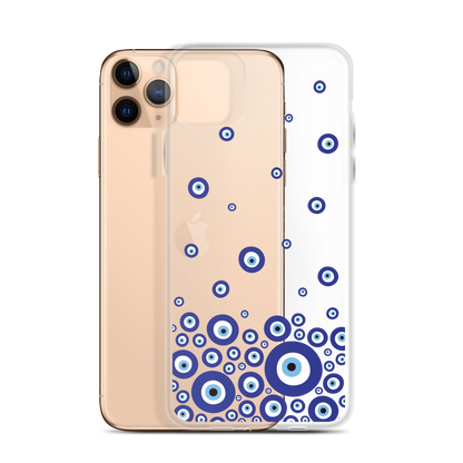 Drip Blue Beads Clear Case for iPhone®