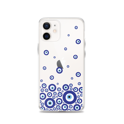 Drip Blue Beads Clear Case for iPhone®