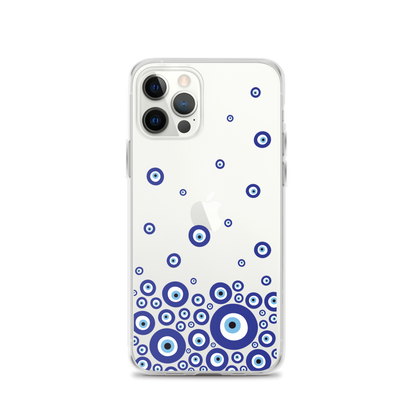 Drip Blue Beads Clear Case for iPhone®