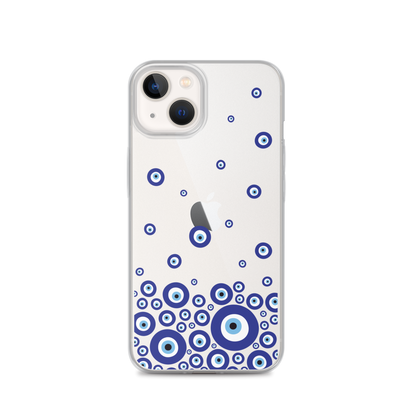 Drip Blue Beads Clear Case for iPhone®