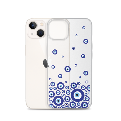 Drip Blue Beads Clear Case for iPhone®