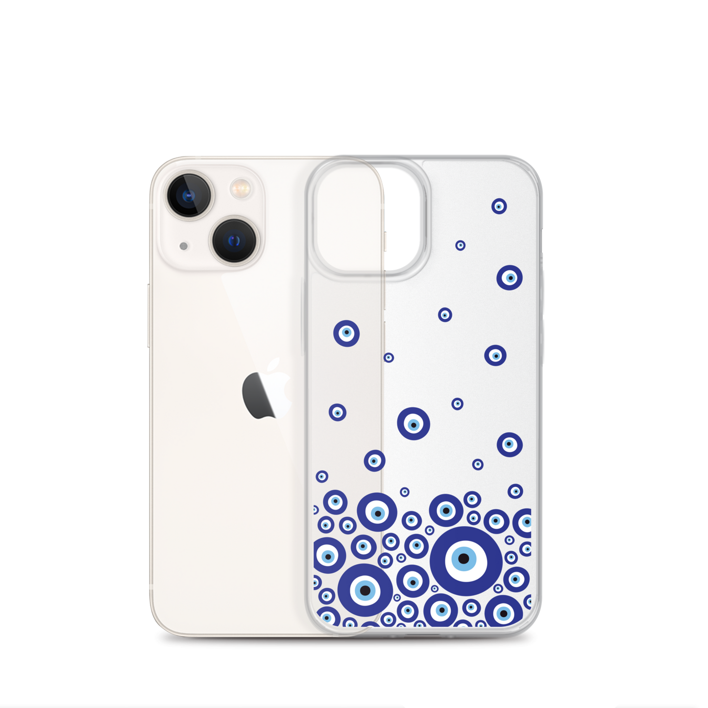 Drip Blue Beads Clear Case for iPhone®