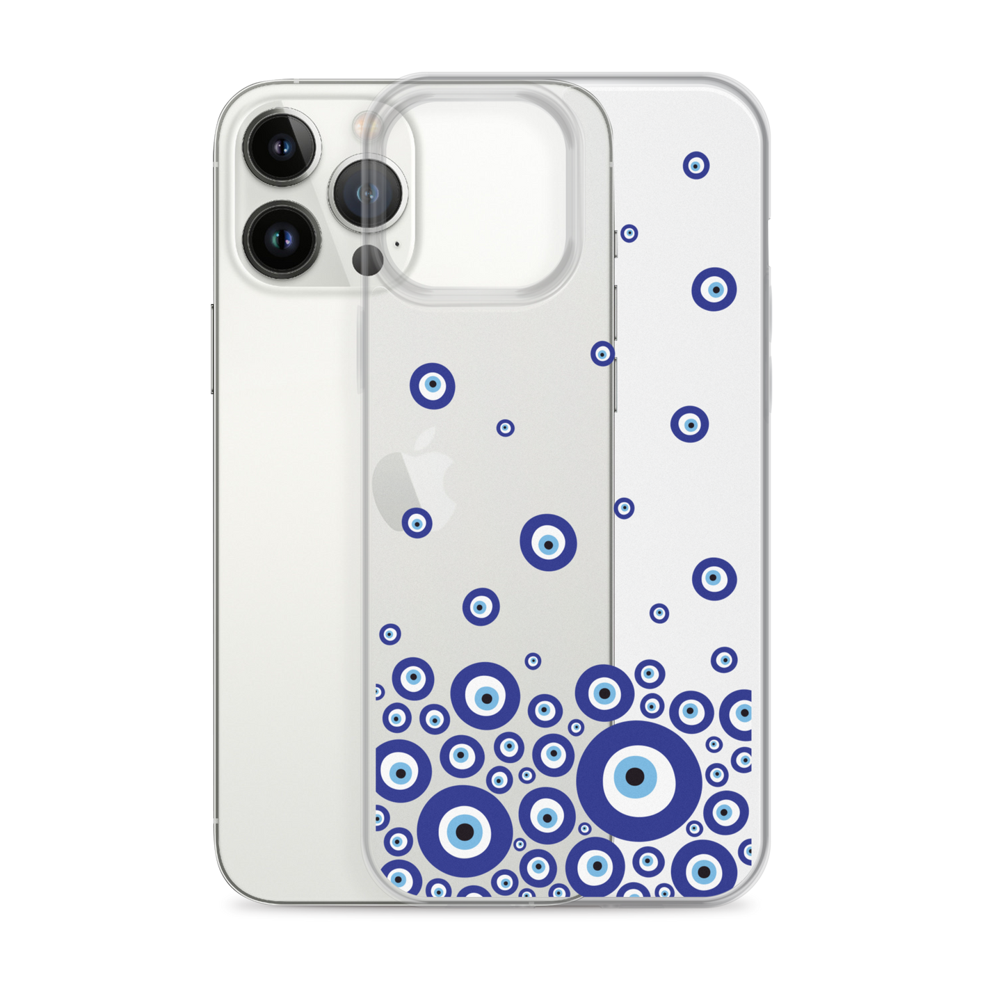 Drip Blue Beads Clear Case for iPhone®