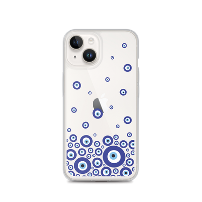 Drip Blue Beads Clear Case for iPhone®