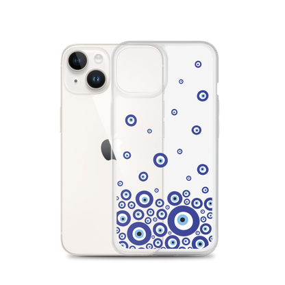 Drip Blue Beads Clear Case for iPhone®