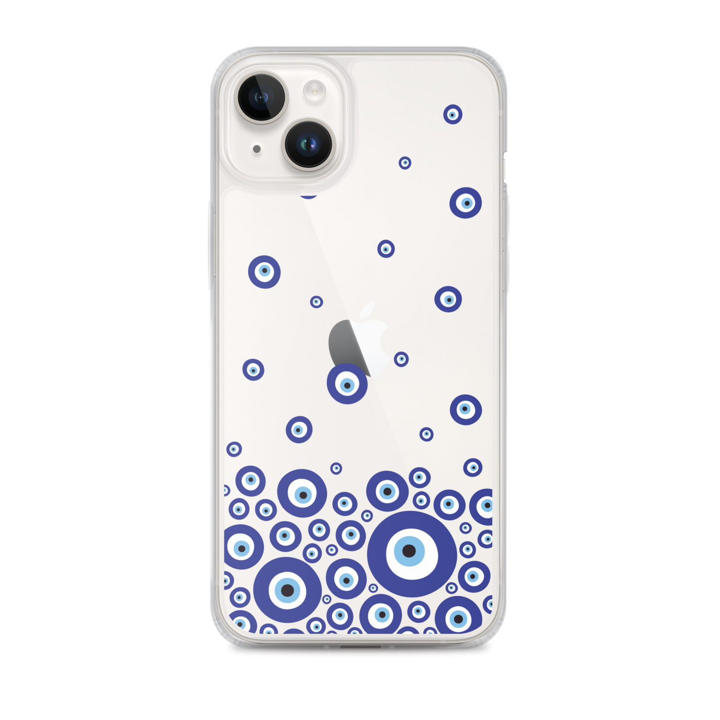 Drip Blue Beads Clear Case for iPhone®