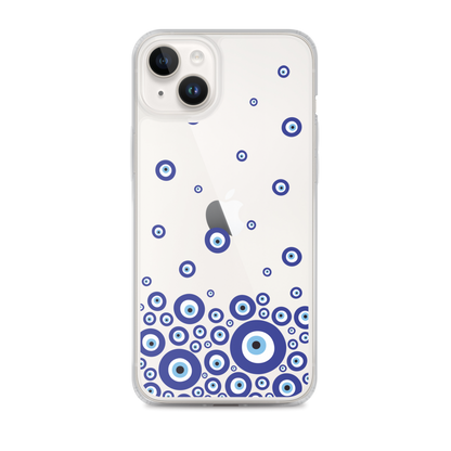 Drip Blue Beads Clear Case for iPhone®