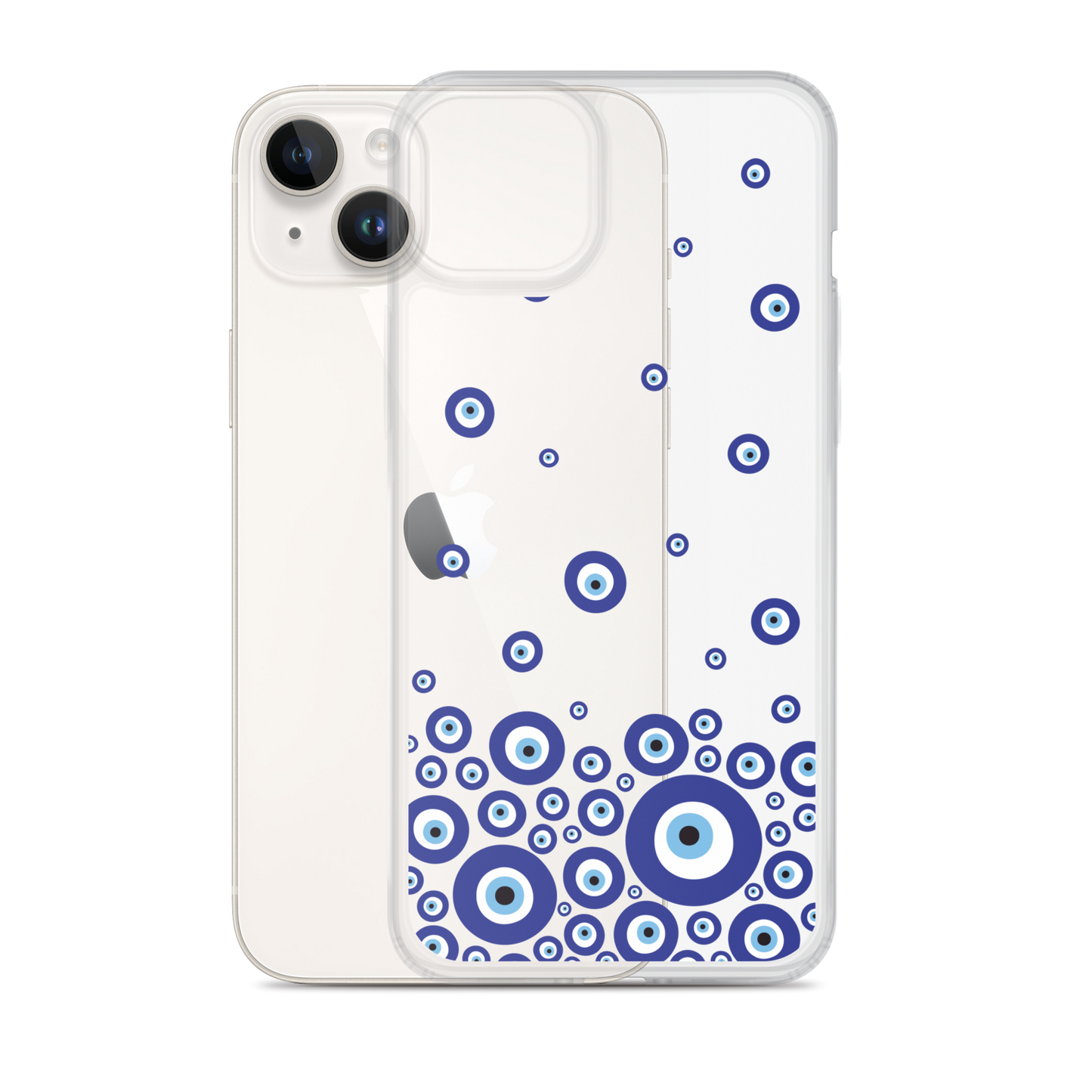 Drip Blue Beads Clear Case for iPhone®