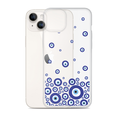 Drip Blue Beads Clear Case for iPhone®