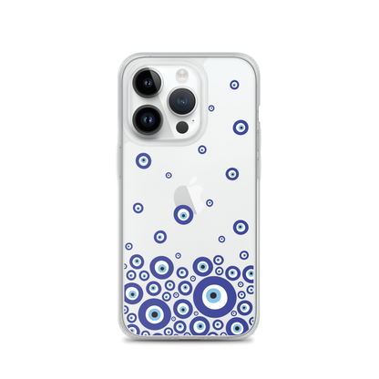 Drip Blue Beads Clear Case for iPhone®