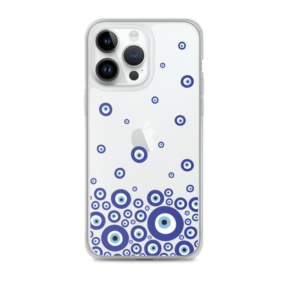 Drip Blue Beads Clear Case for iPhone®