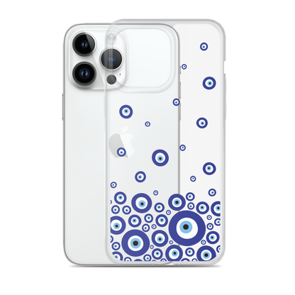 Drip Blue Beads Clear Case for iPhone®