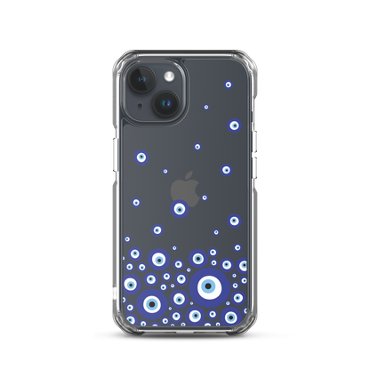 Drip Blue Beads Clear Case for iPhone®