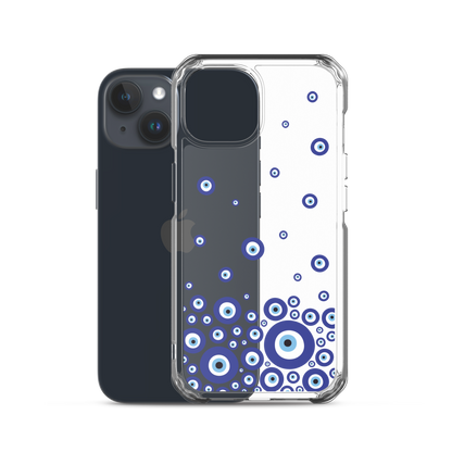 Drip Blue Beads Clear Case for iPhone®