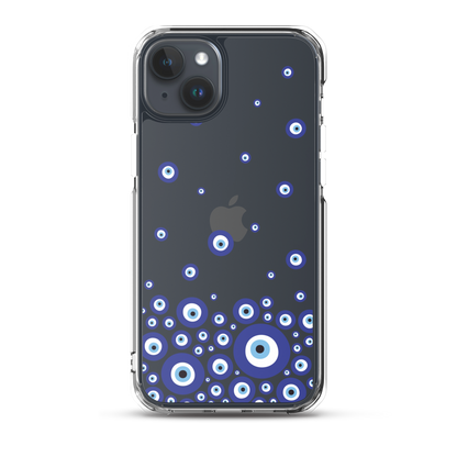 Drip Blue Beads Clear Case for iPhone®