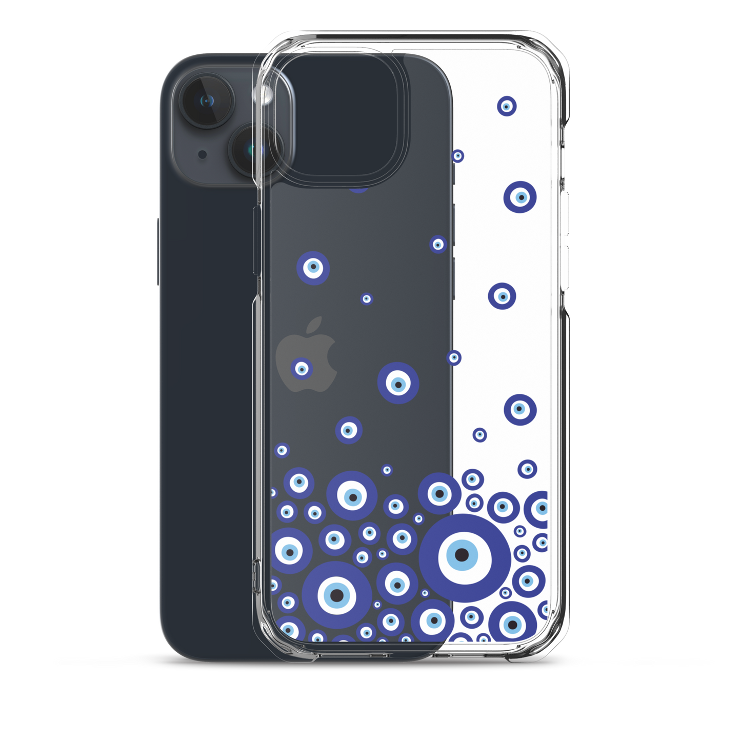 Drip Blue Beads Clear Case for iPhone®