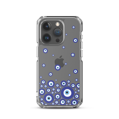 Drip Blue Beads Clear Case for iPhone®