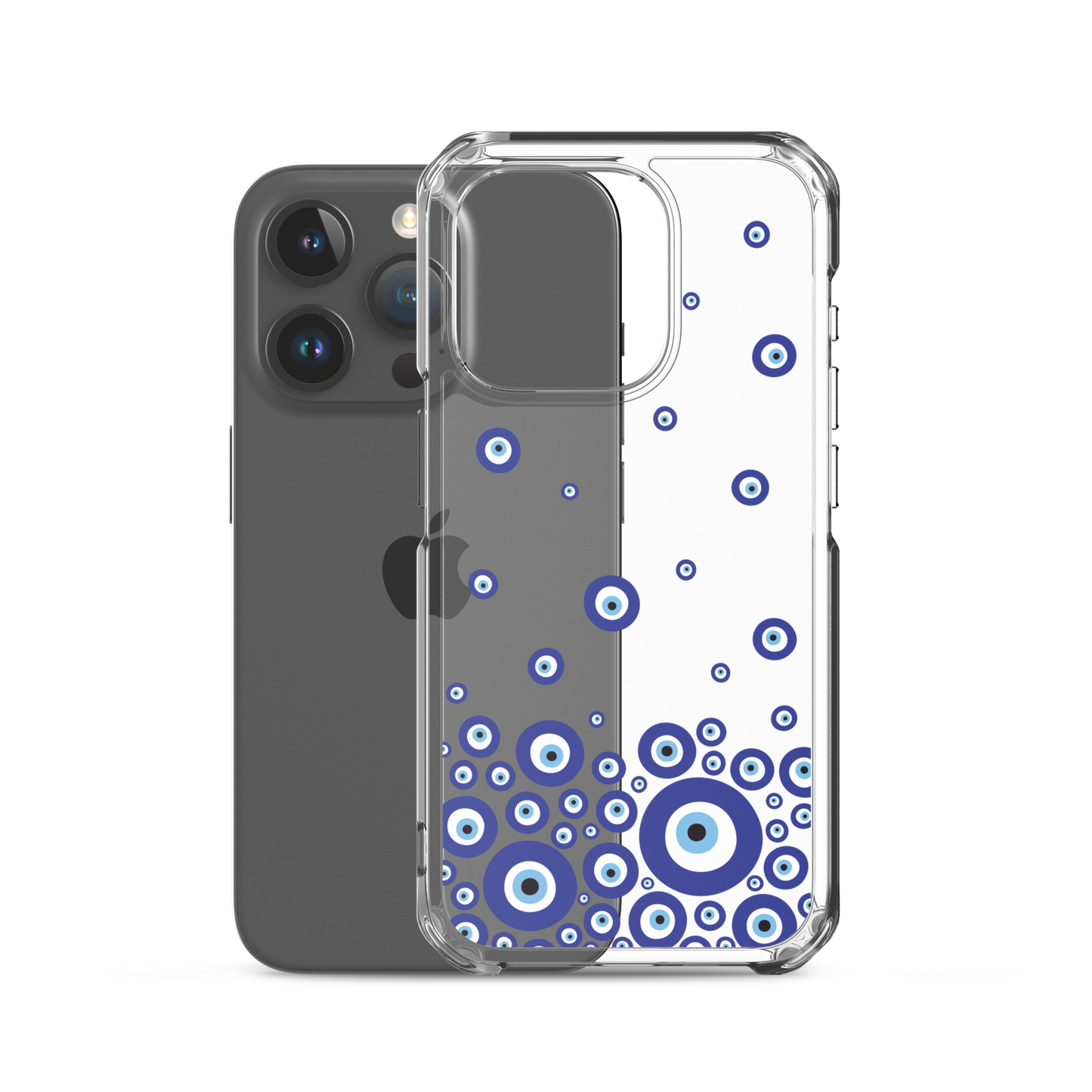 Drip Blue Beads Clear Case for iPhone®