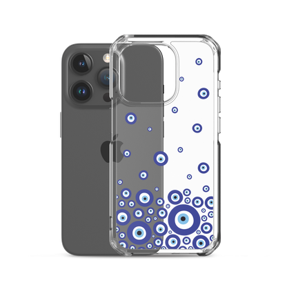 Drip Blue Beads Clear Case for iPhone®