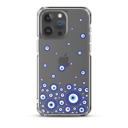 Drip Blue Beads Clear Case for iPhone®