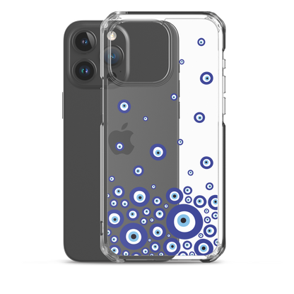 Drip Blue Beads Clear Case for iPhone®